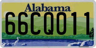 AL license plate 66CQ011