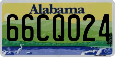 AL license plate 66CQ024