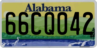 AL license plate 66CQ042