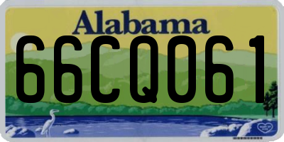AL license plate 66CQ061
