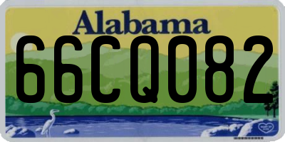 AL license plate 66CQ082