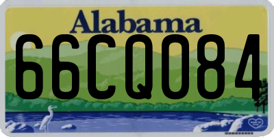 AL license plate 66CQ084
