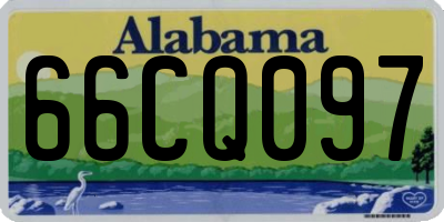 AL license plate 66CQ097