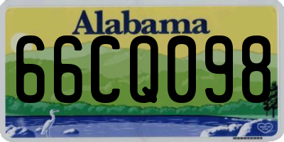 AL license plate 66CQ098