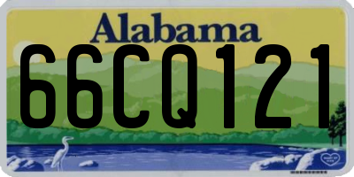 AL license plate 66CQ121