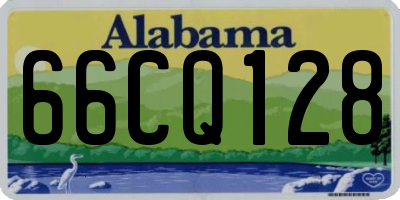 AL license plate 66CQ128