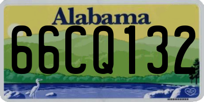 AL license plate 66CQ132