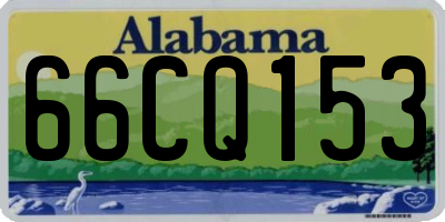AL license plate 66CQ153