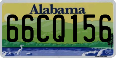 AL license plate 66CQ156