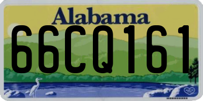 AL license plate 66CQ161