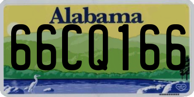 AL license plate 66CQ166