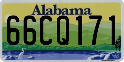 AL license plate 66CQ171