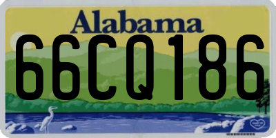 AL license plate 66CQ186