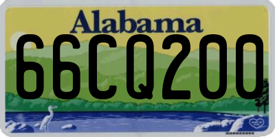 AL license plate 66CQ200