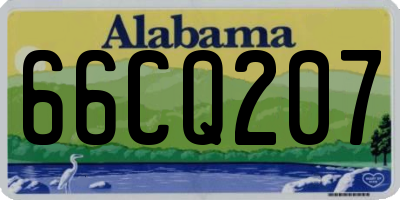 AL license plate 66CQ207