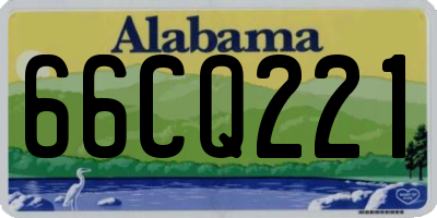 AL license plate 66CQ221