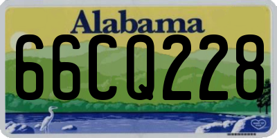 AL license plate 66CQ228