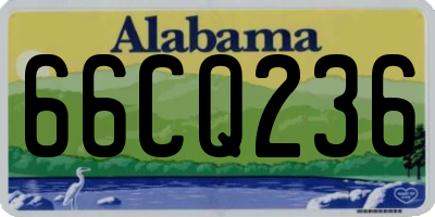 AL license plate 66CQ236