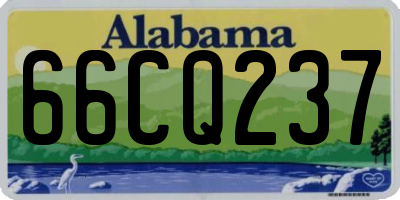 AL license plate 66CQ237