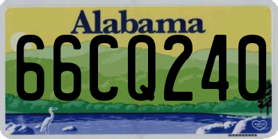 AL license plate 66CQ240