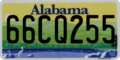 AL license plate 66CQ255