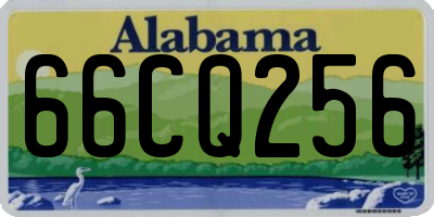 AL license plate 66CQ256