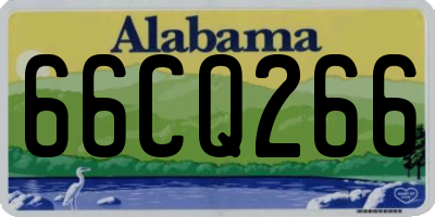 AL license plate 66CQ266