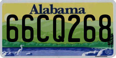 AL license plate 66CQ268