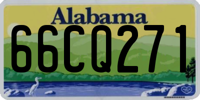 AL license plate 66CQ271