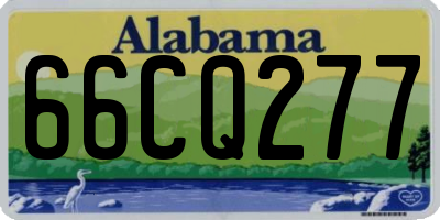 AL license plate 66CQ277