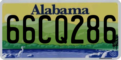 AL license plate 66CQ286