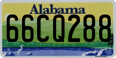 AL license plate 66CQ288