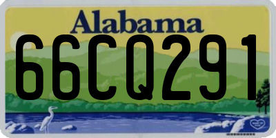 AL license plate 66CQ291