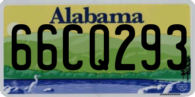 AL license plate 66CQ293