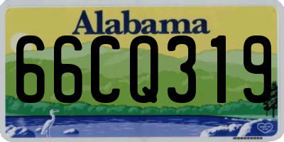 AL license plate 66CQ319