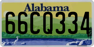 AL license plate 66CQ334