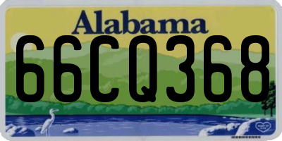 AL license plate 66CQ368