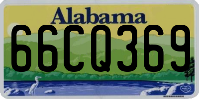 AL license plate 66CQ369