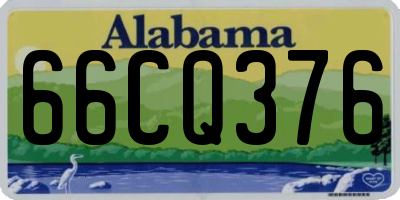 AL license plate 66CQ376