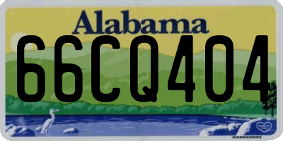 AL license plate 66CQ404