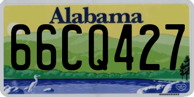 AL license plate 66CQ427