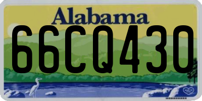 AL license plate 66CQ430