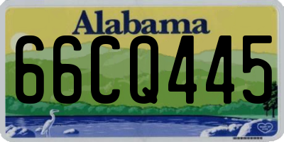 AL license plate 66CQ445
