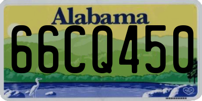 AL license plate 66CQ450