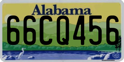 AL license plate 66CQ456