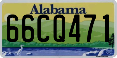 AL license plate 66CQ471
