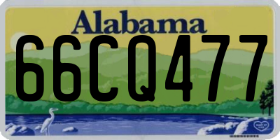 AL license plate 66CQ477