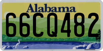 AL license plate 66CQ482