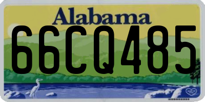 AL license plate 66CQ485