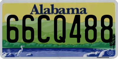 AL license plate 66CQ488
